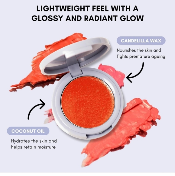 Clover Pressed Silk Blushing Balm In Juiced Clover + Hallow Blush NIB - Picture 5 of 7